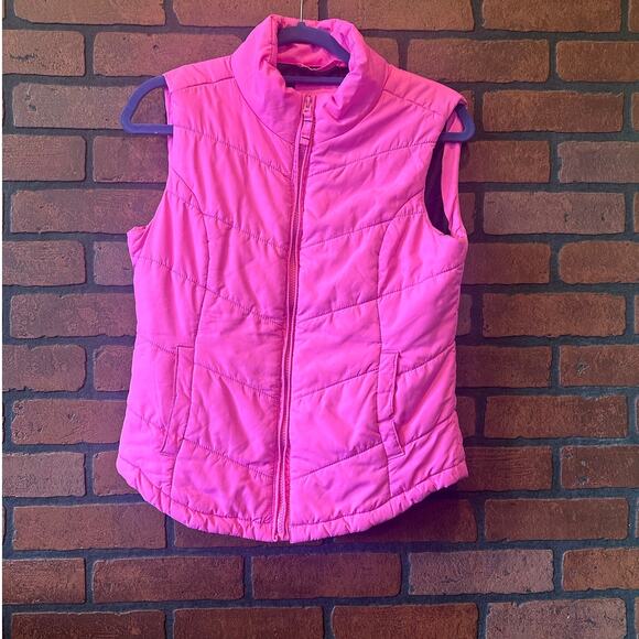 Aeropostale Women's Chevron Quilted Puffer Vest - Solid AERO Jacket Coat, Size M - Picture 1 of 12